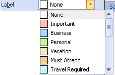 Patient Diary App - Non Vision Event - Label list