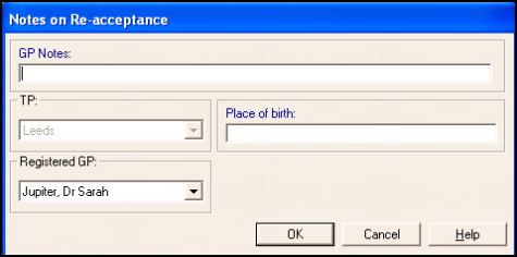 Deduction - Re-acceptance (reason 2)