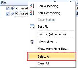 Apps Controller - Clinical Document Viewer - Select All
