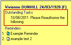 CM PRV Daybook Reminder
