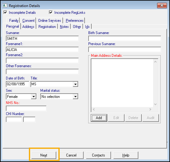 Personal Registration Display Example What's New in Registration?