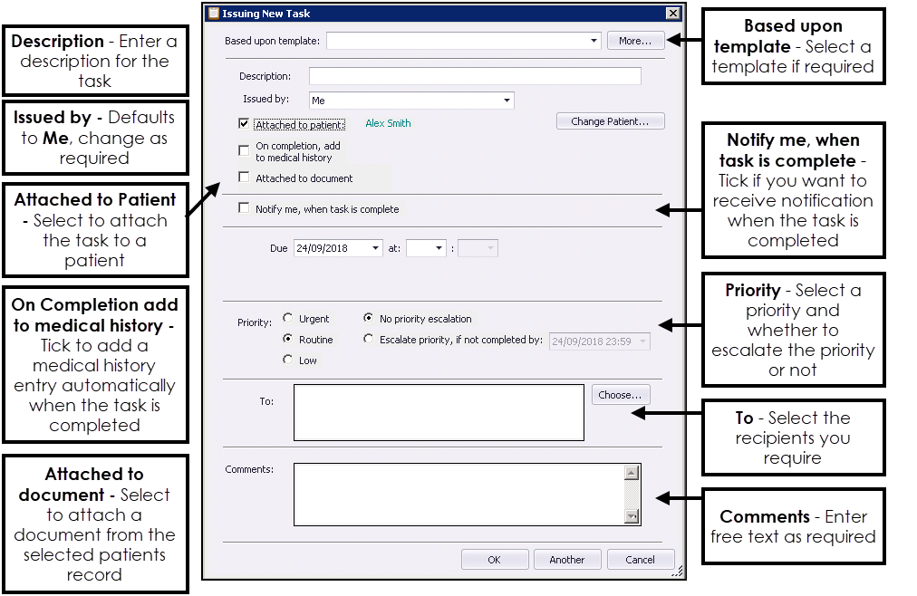 Any Task Standard Adding a Task for Action