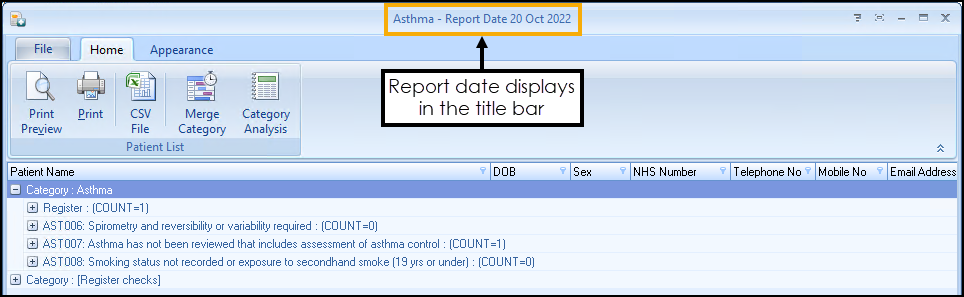 Practice Reports