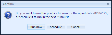 Practice List Message