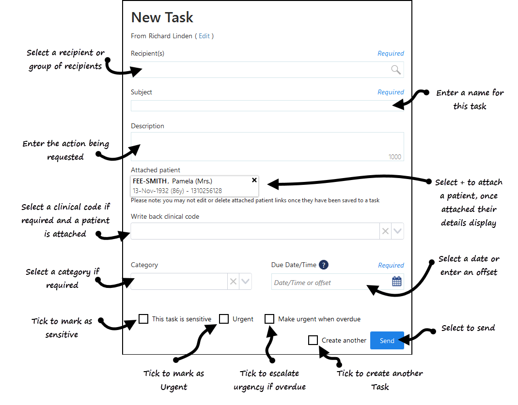 Creating a Task