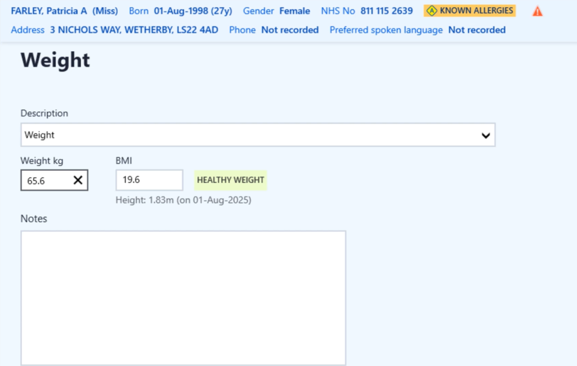 BMI Calculations