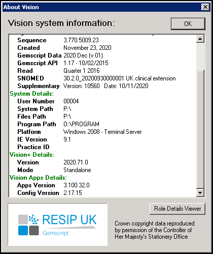 Installation and Vision+ Versioning