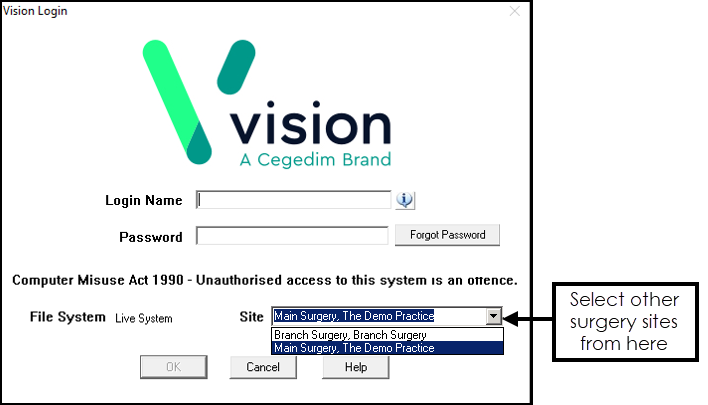 Logging into Your Branch Surgery