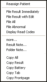 Copying Pathology Message Text (England, Wales, Northern Ireland only)