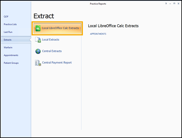 LibreOffice Calc Extract Button