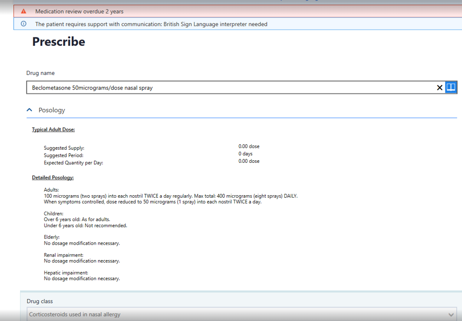 Prescribe Form Enhancements